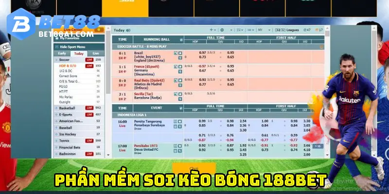 Phần mềm soi kèo bóng đá 188Bet